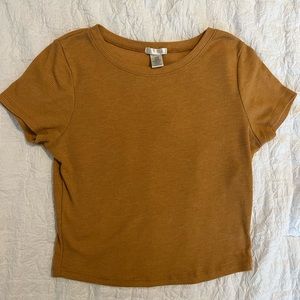 Bozzolo mustard yellow crop top